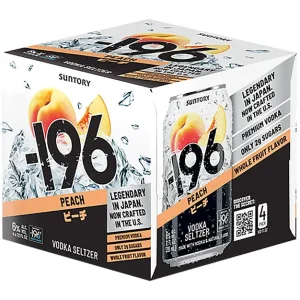 -196 Peach Vodka Seltzer 4-Pack