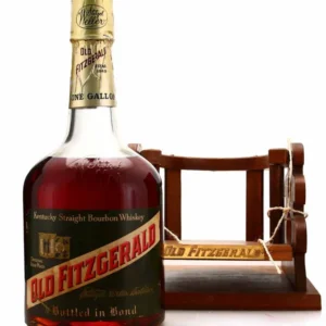 1960 Stitzel Weller Old Fitzgerald 6 Year Old Bourbon Whiskey Gallon with Cradle 750ml