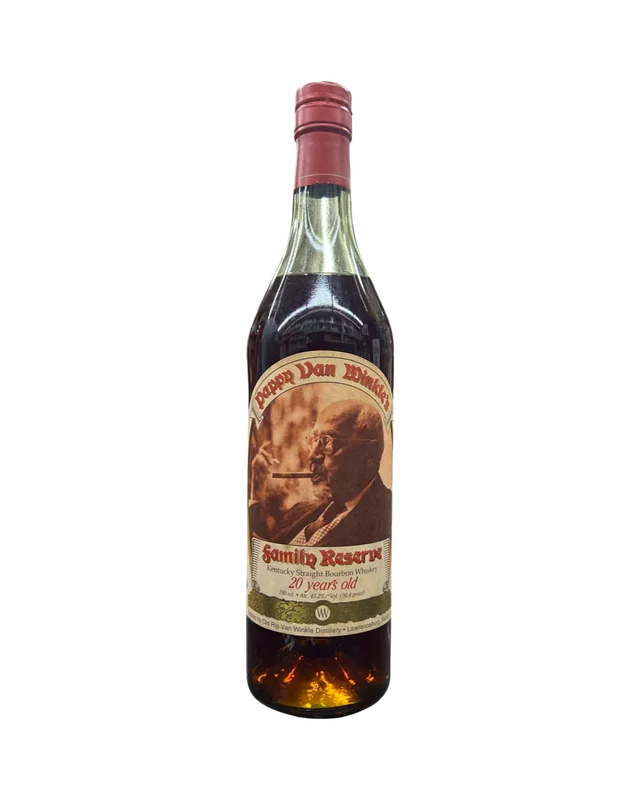 1990 Old Rip Van Winkle Pappy Van Winkle\'s 20 Year Old Family Reserve Lawrenceburg Kentucky Straight Bourbon Whiskey 750ml