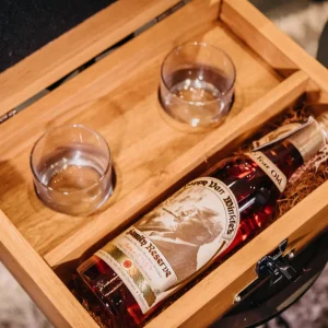 "World\'s Best Mom" Pappy Van Winkle 23 Year Bourbon Handcrafted Mother\'s Day Birthday Gift Box