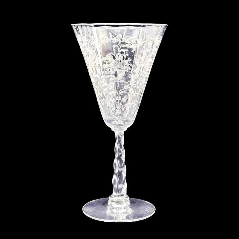 Mayflower Water Goblet by Fostoria, Set of 2