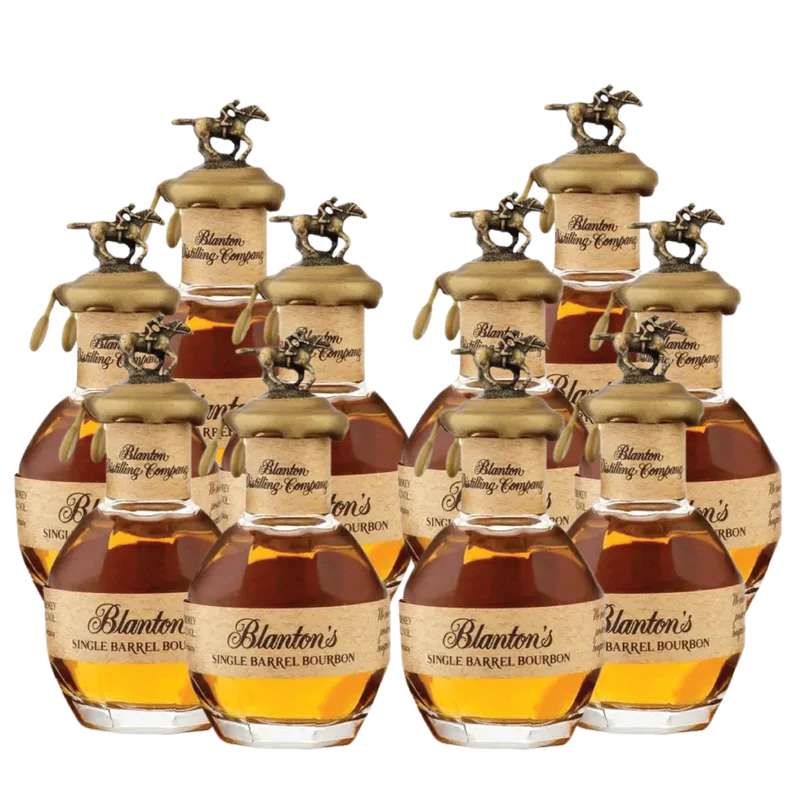 10 Blanton\'s Miniature Bourbon 50ml Shot Bundle